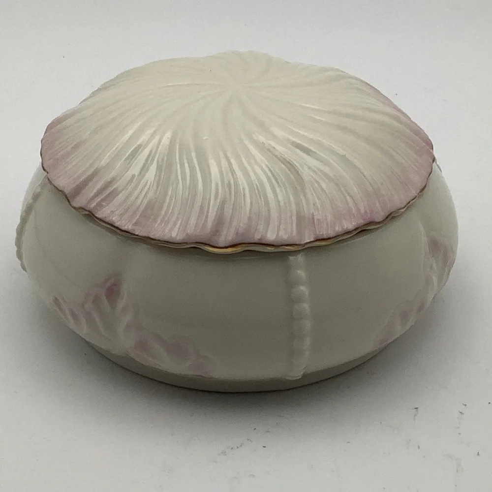 Vintage Belleek Ireland Millennium 2000 Trinket Box
